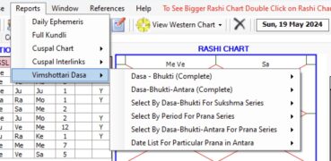 Vimshotari Dasha calculator