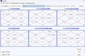 True Astrology software Vedic Charts